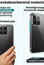Forterra Forterra Xiaomi 15T Pro Hoesje Siliconen Met Screenprotector - Transparant