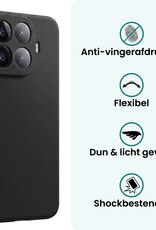Forterra Forterra Xiaomi 15T Pro Hoesje Siliconen - Zwart
