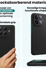 Forterra Forterra Xiaomi 15T Pro Hoesje Siliconen - Zwart