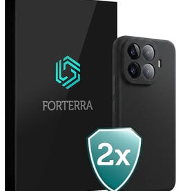 Forterra Forterra Xiaomi 15T Pro Hoesje Siliconen - Zwart - 2 PACK