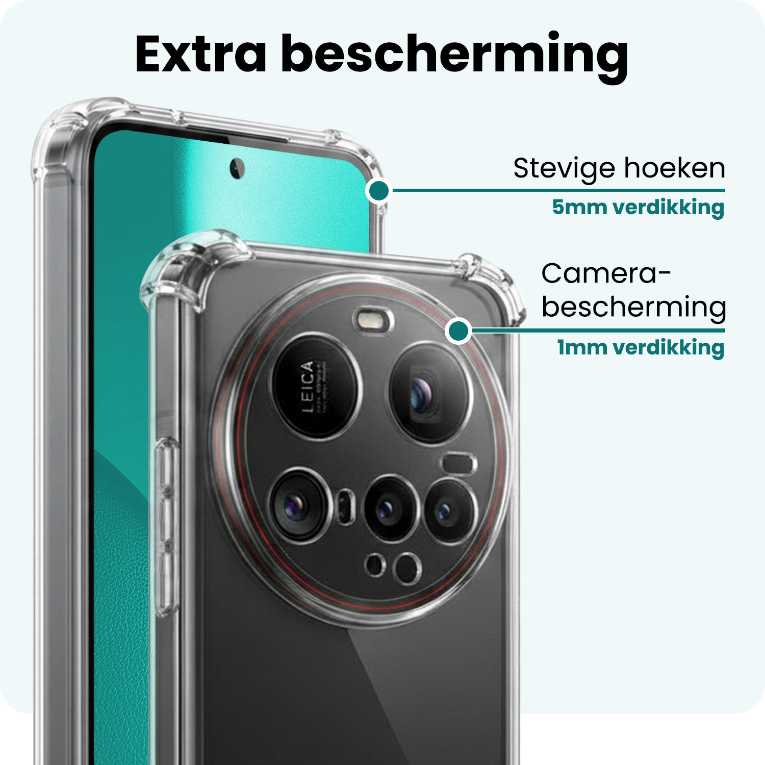 Forterra Forterra Xiaomi 15 Ultra Hoesje Shockproof - Transparant