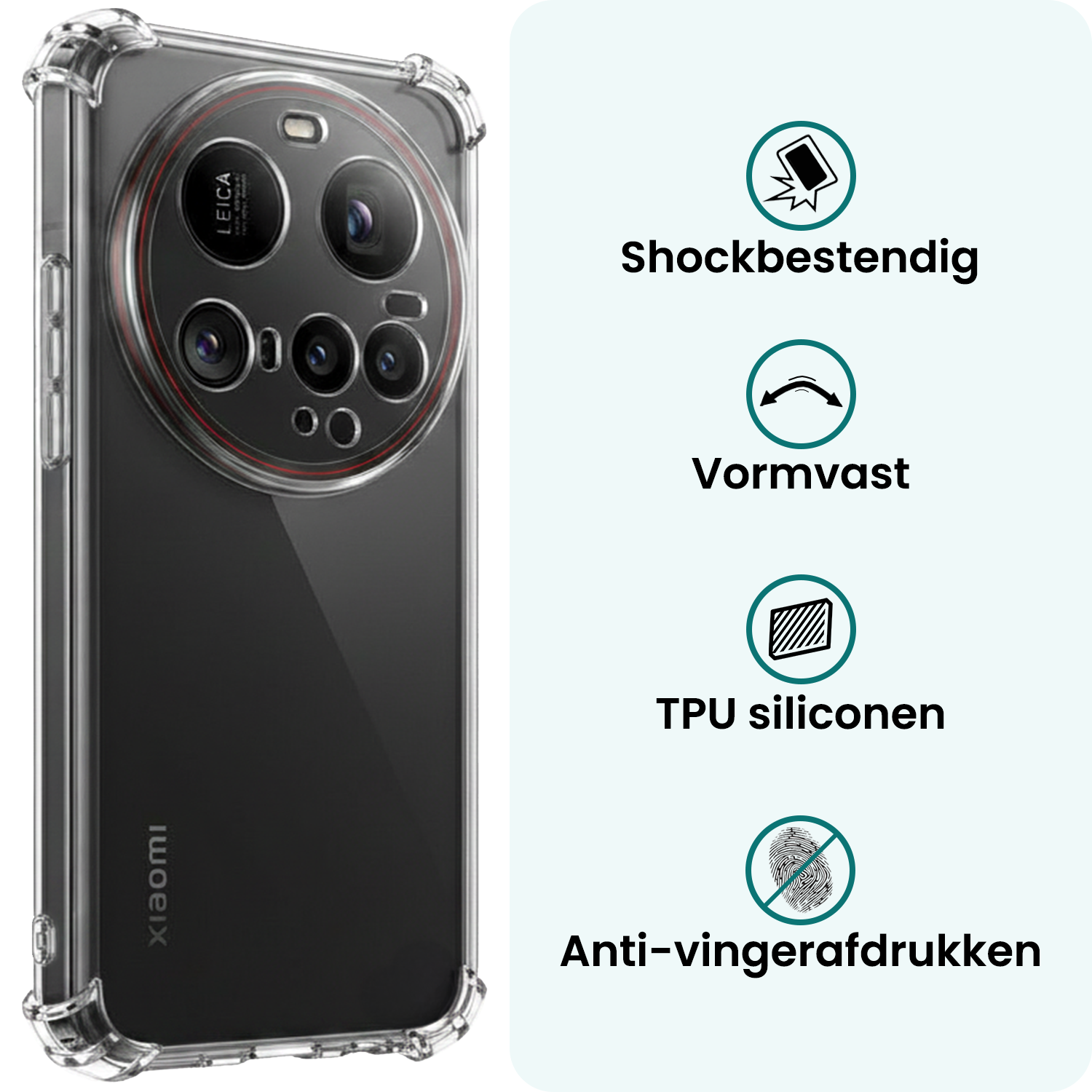 Forterra Forterra Xiaomi 15 Ultra Hoesje Shockproof - Transparant - 2 PACK