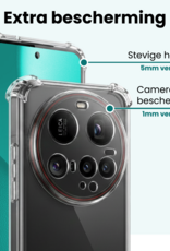 Forterra Forterra Xiaomi 15 Ultra Hoesje Shockproof - Transparant - 2 PACK