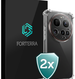 Forterra Forterra Xiaomi 15 Ultra Hoesje Shockproof - Transparant - 2 PACK