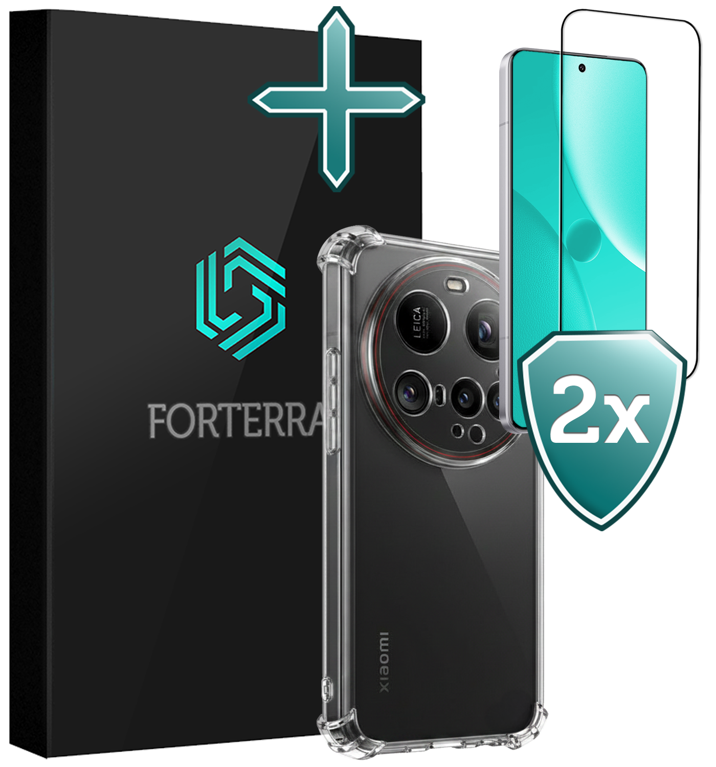 Forterra Forterra Xiaomi 15 Ultra Hoesje Shockproof Met 2x Screenprotector