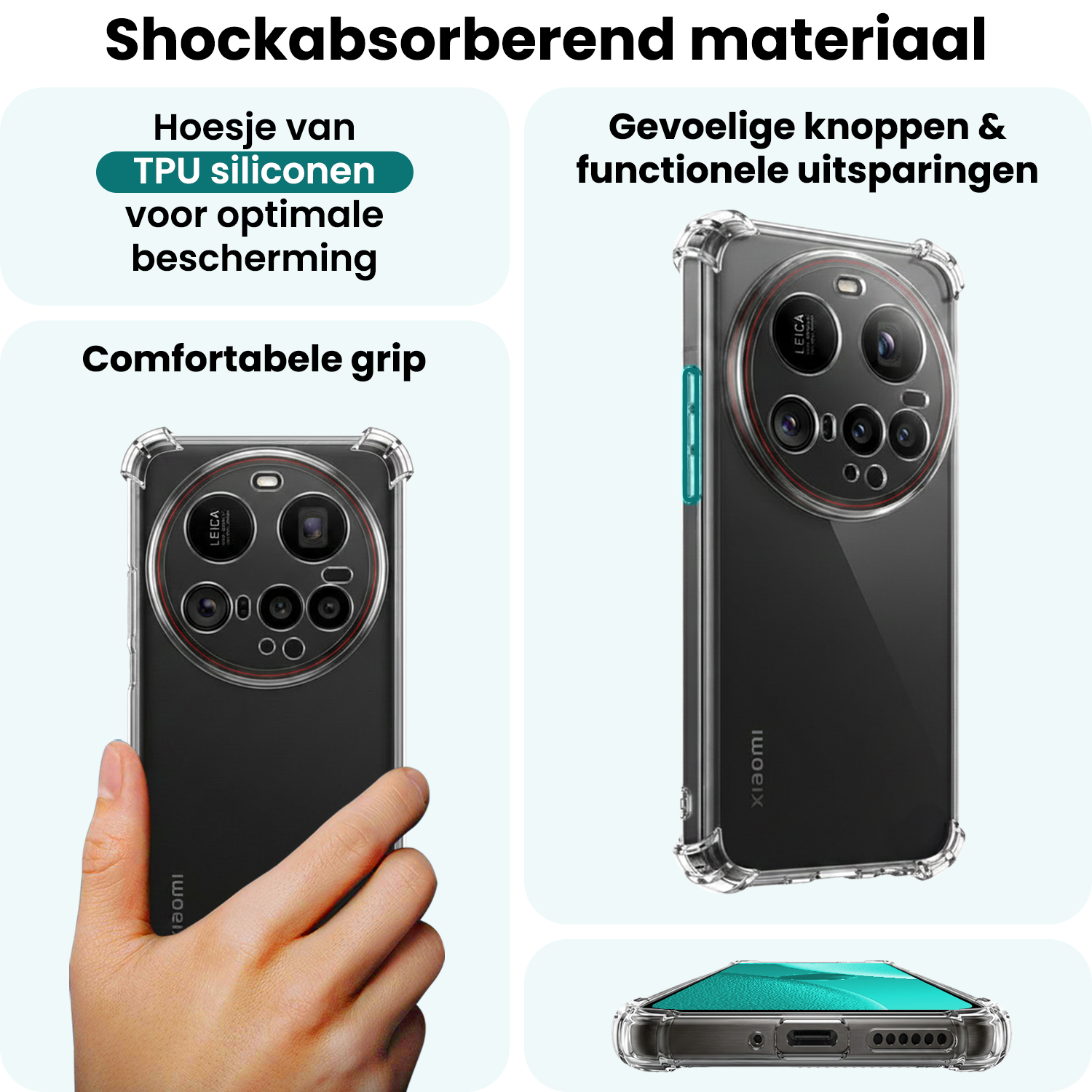 Forterra Forterra Xiaomi 15 Ultra Hoesje Shockproof Met 2x Screenprotector