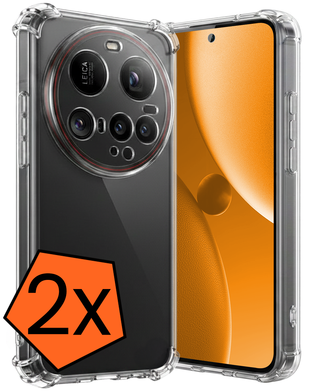 Nomfy Nomfy Xiaomi 15 Ultra Hoesje Shockproof - Transparant - 2 PACK