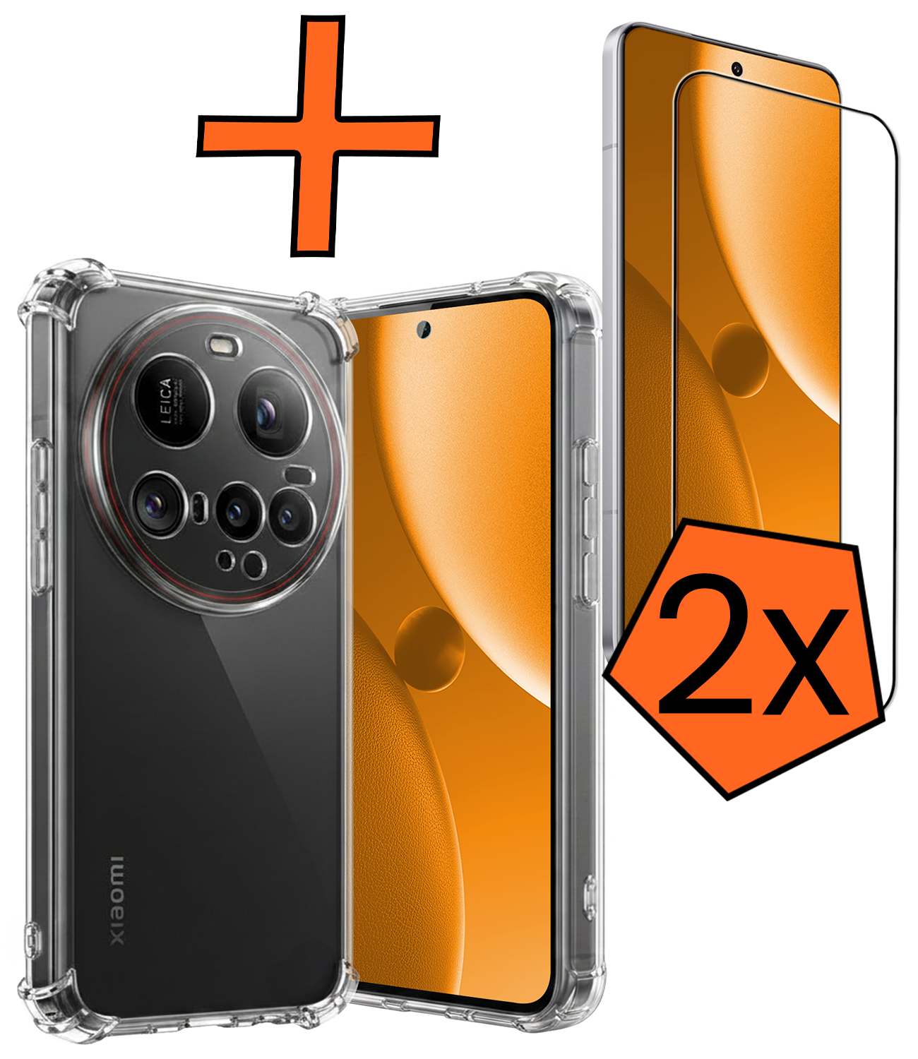 Nomfy Nomfy Xiaomi 15 Ultra Hoesje Shockproof Met 2x Screenprotector