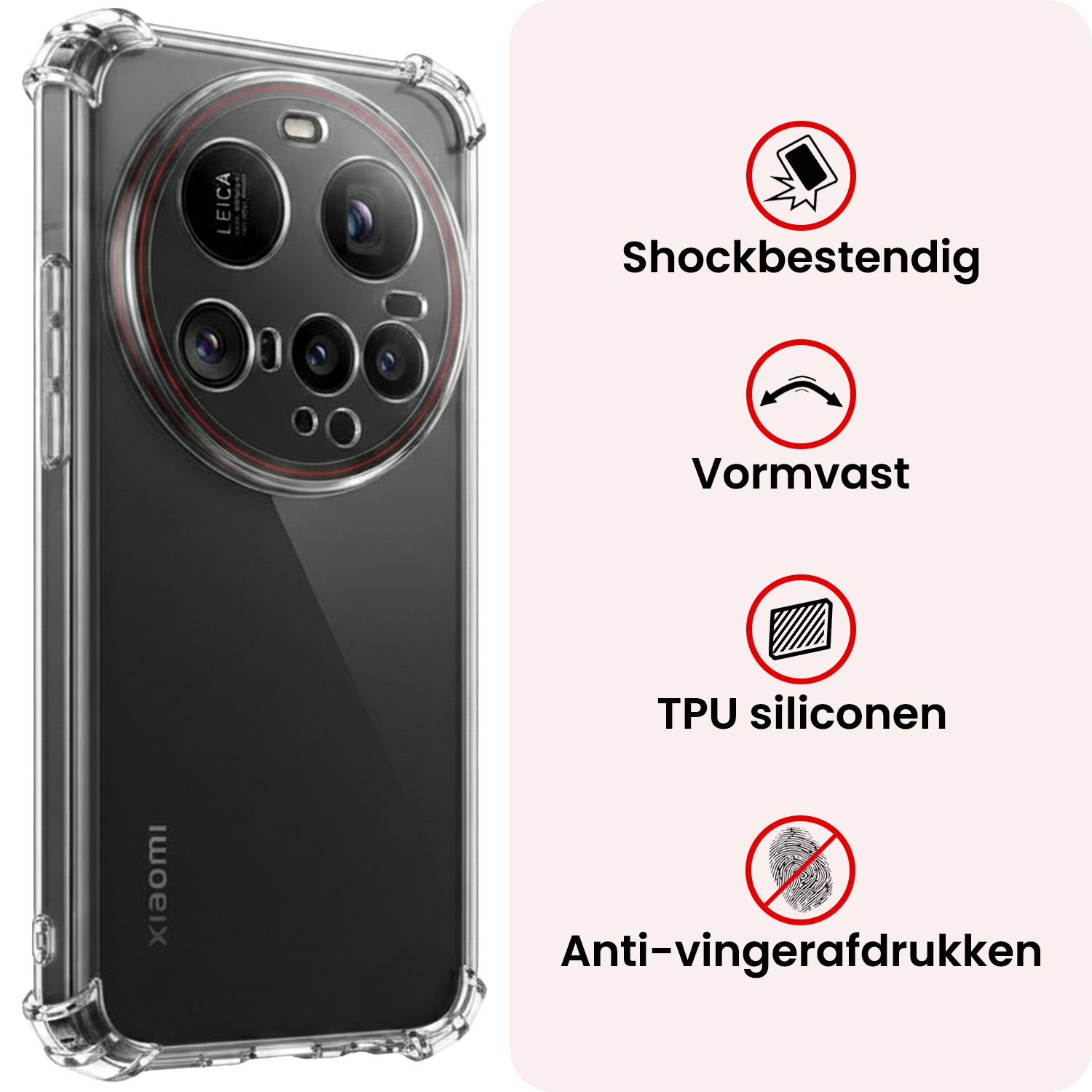 NoXx NoXx Xiaomi 15 Ultra Hoesje Shockproof Met Screenprotector