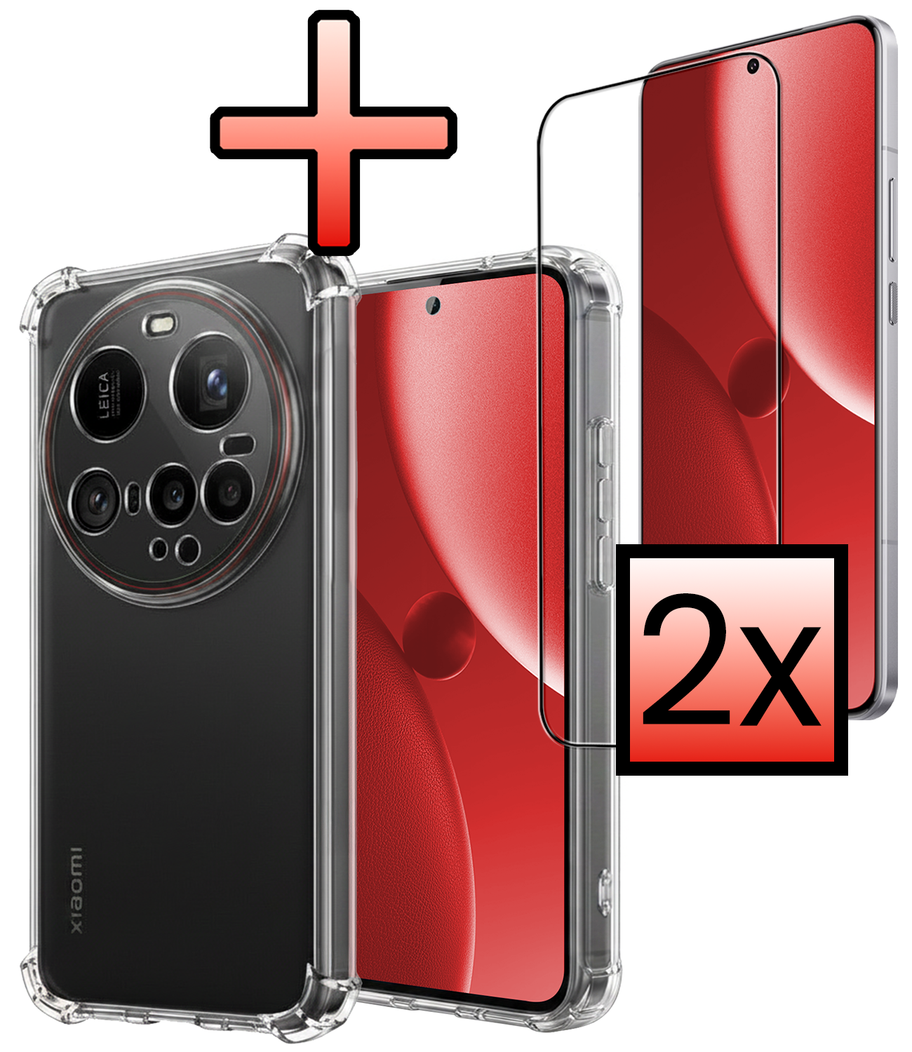NoXx NoXx Xiaomi 15 Ultra Hoesje Shockproof Met 2x Screenprotector