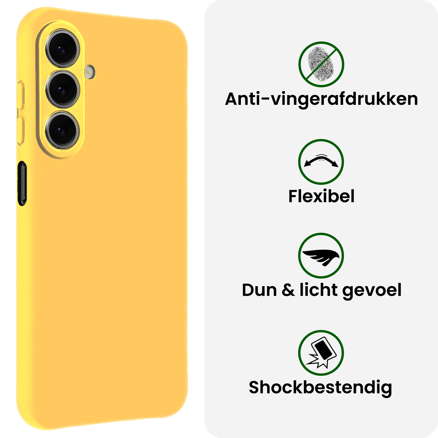 BASEY. BASEY. Samsung Galaxy A27 Hoesje Siliconen - Geel