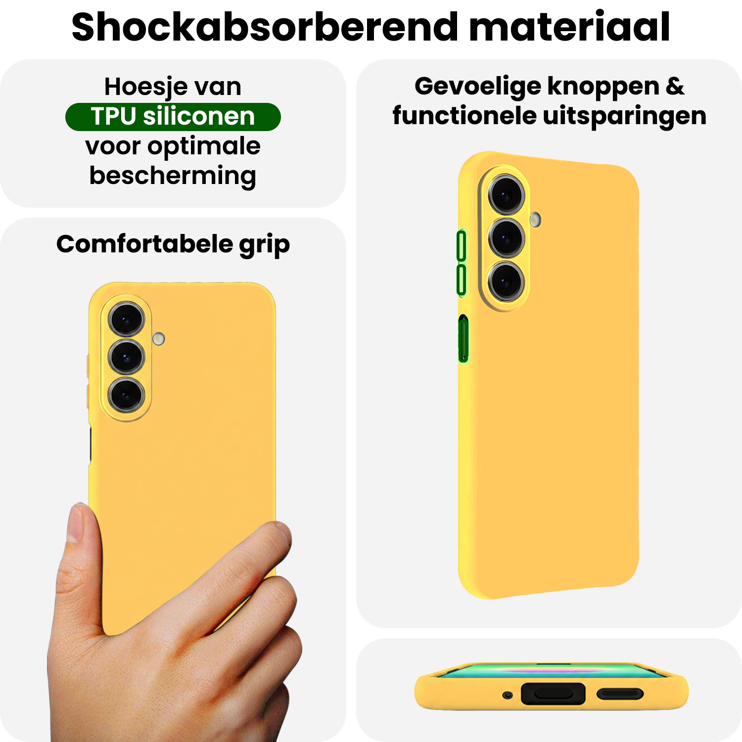 BASEY. BASEY. Samsung Galaxy A27 Hoesje Siliconen - Geel