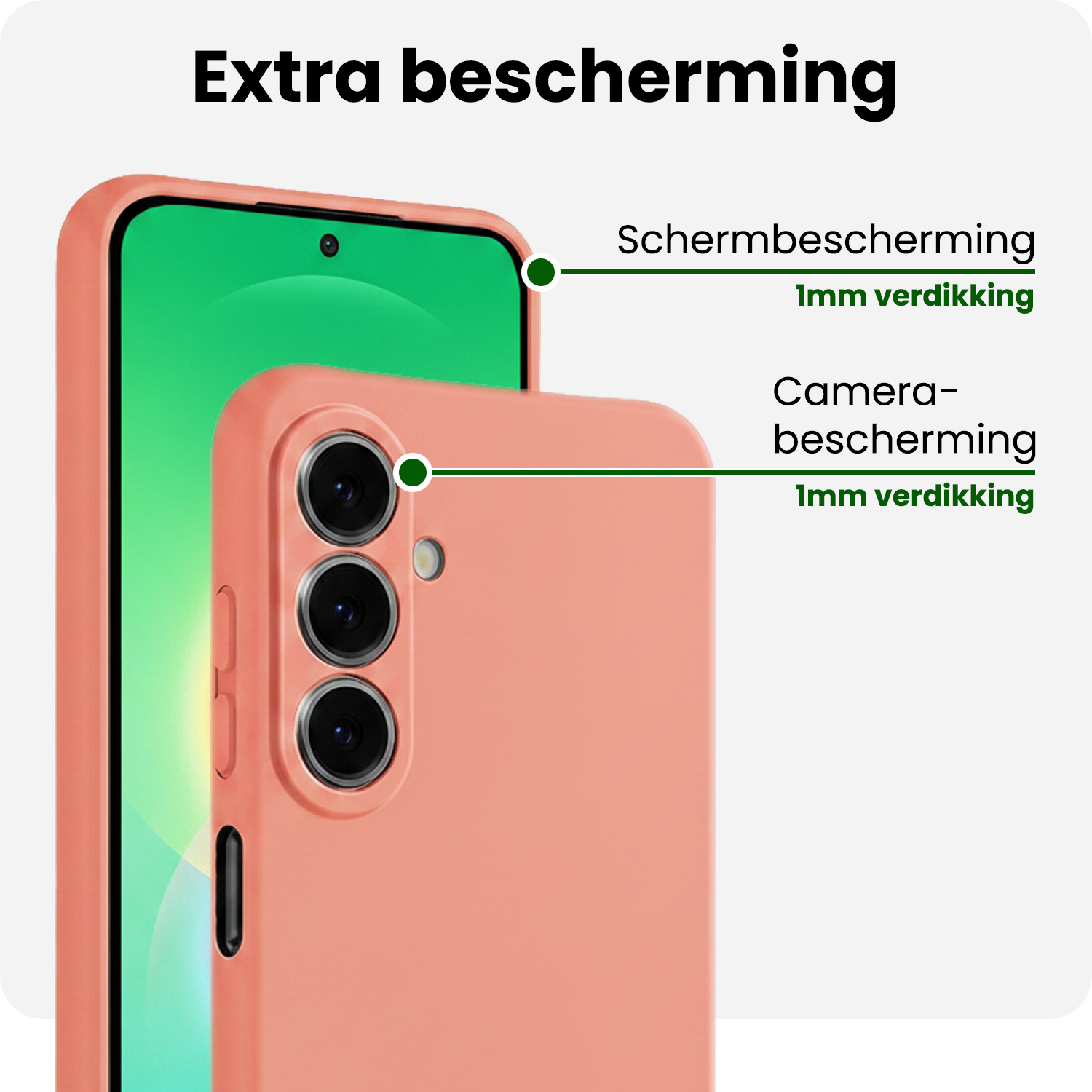 BASEY. BASEY. Samsung Galaxy A27 Hoesje Siliconen - Perzik