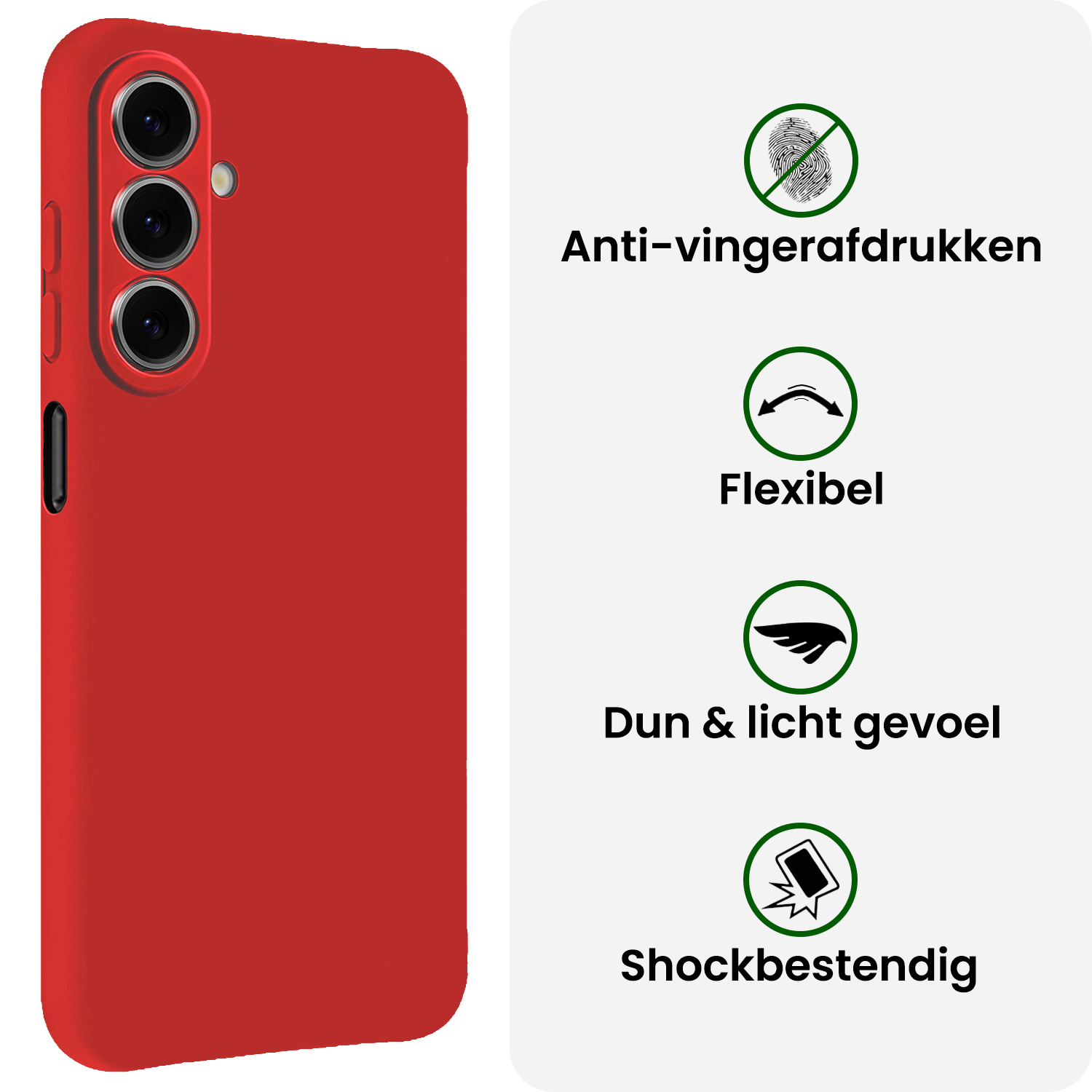 BASEY. BASEY. Samsung Galaxy A27 Hoesje Siliconen - Rood