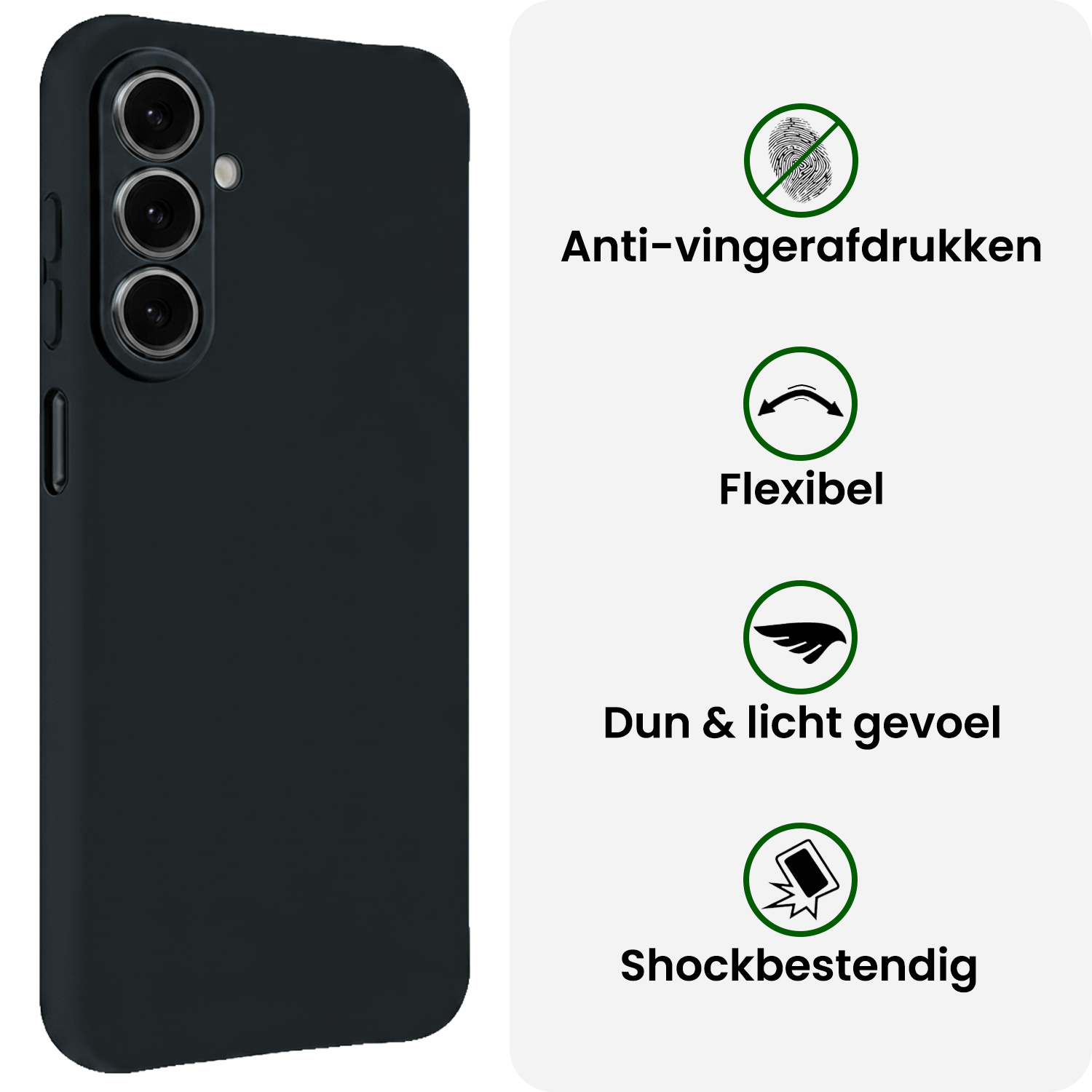 BASEY. BASEY. Samsung Galaxy A27 Hoesje Siliconen - Donkerblauw - 2 PACK