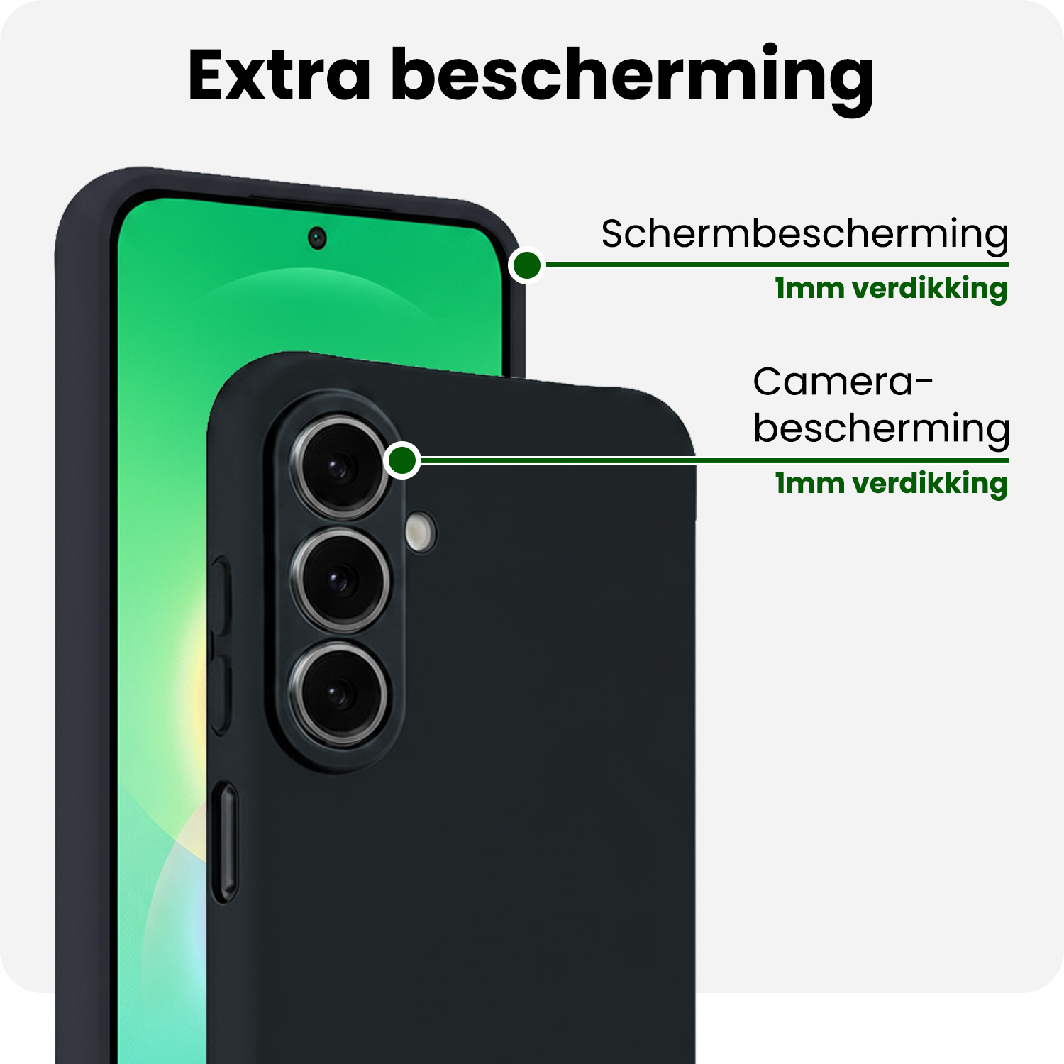 BASEY. BASEY. Samsung Galaxy A27 Hoesje Siliconen - Donkerblauw - 2 PACK