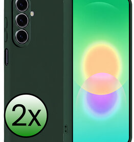 BASEY. BASEY. Samsung Galaxy A27 Hoesje Siliconen - Donkergroen - 2 PACK