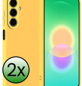 BASEY. BASEY. Samsung Galaxy A27 Hoesje Siliconen - Geel - 2 PACK