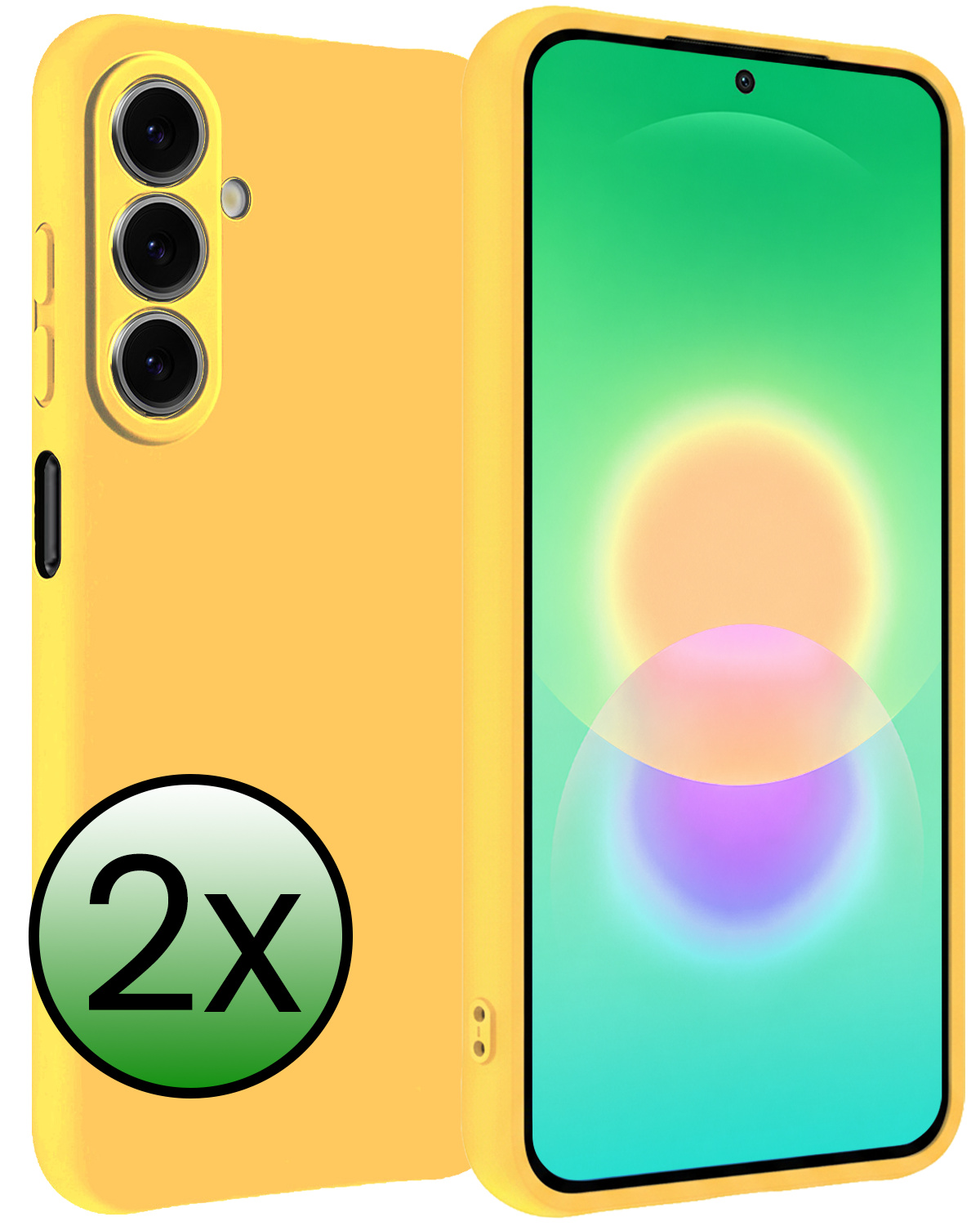 BASEY. BASEY. Samsung Galaxy A27 Hoesje Siliconen - Geel - 2 PACK