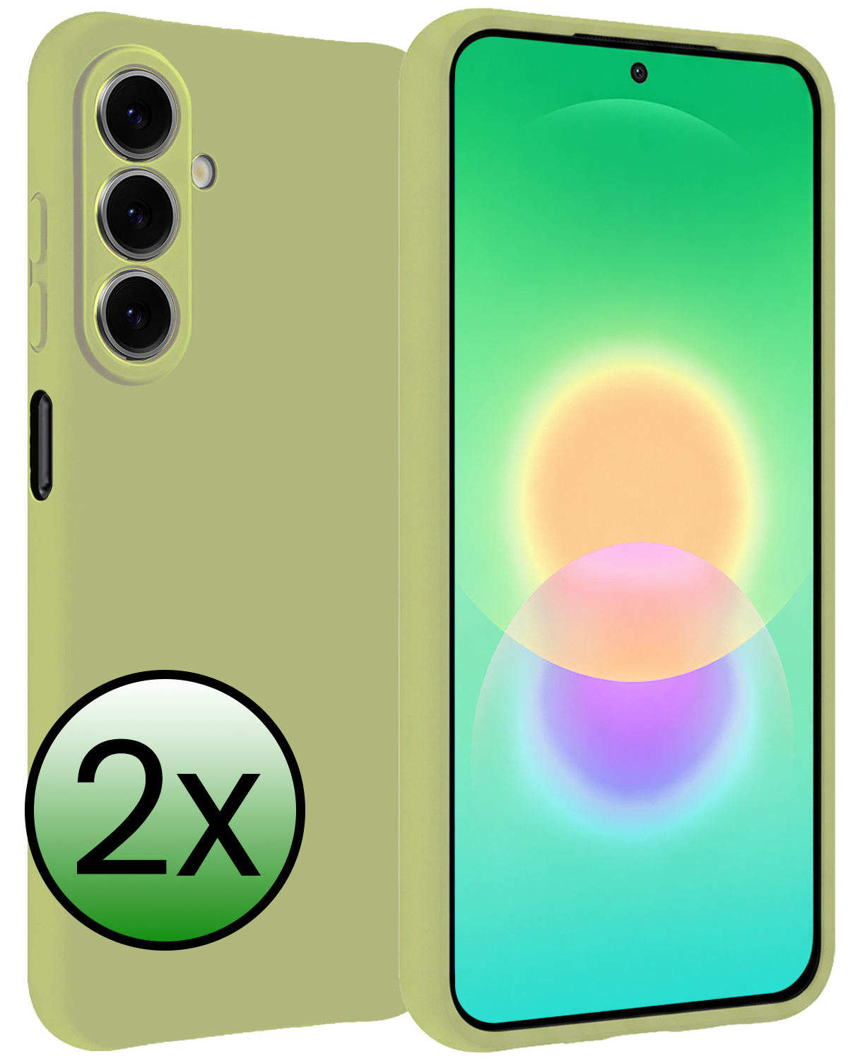 BASEY. BASEY. Samsung Galaxy A27 Hoesje Siliconen - Groen - 2 PACK
