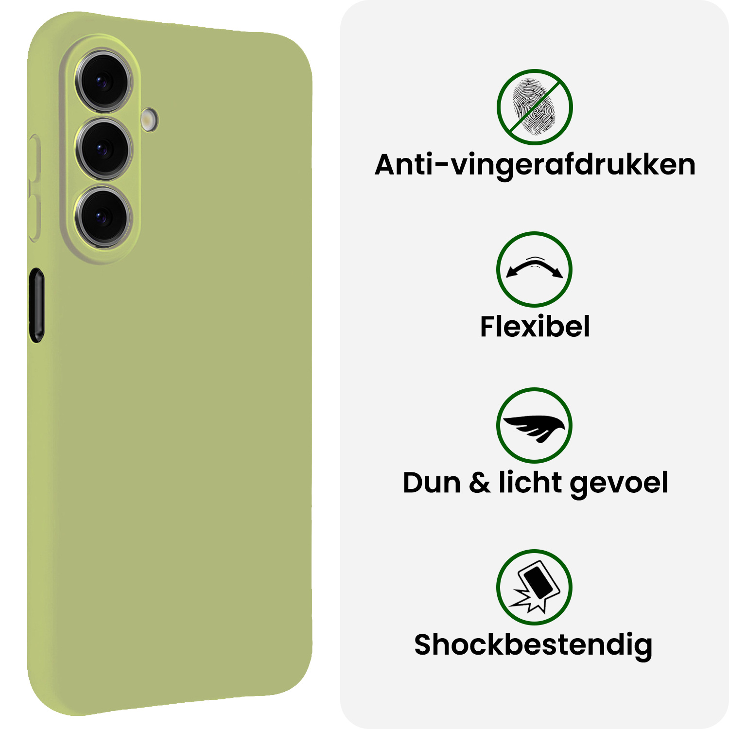 BASEY. BASEY. Samsung Galaxy A27 Hoesje Siliconen - Groen - 2 PACK
