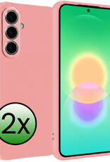 BASEY. BASEY. Samsung Galaxy A27 Hoesje Siliconen - Lichtroze - 2 PACK