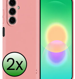 BASEY. BASEY. Samsung Galaxy A27 Hoesje Siliconen - Lichtroze - 2 PACK