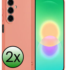 BASEY. BASEY. Samsung Galaxy A27 Hoesje Siliconen - Perzik - 2 PACK