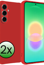 BASEY. BASEY. Samsung Galaxy A27 Hoesje Siliconen - Rood - 2 PACK