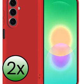 BASEY. BASEY. Samsung Galaxy A27 Hoesje Siliconen - Rood - 2 PACK
