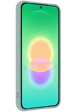 BASEY. BASEY. Samsung Galaxy A27 Hoesje Siliconen Met Screenprotector - Lichtblauw