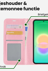 BASEY. BASEY. Samsung Galaxy A27 Hoesje Bookcase - Lichtroze