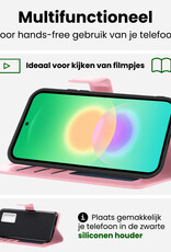 BASEY. BASEY. Samsung Galaxy A27 Hoesje Bookcase - Lichtroze