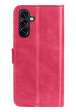BASEY. BASEY. Samsung Galaxy A27 Hoesje Bookcase Met 2x Screenprotector - Donkerroze