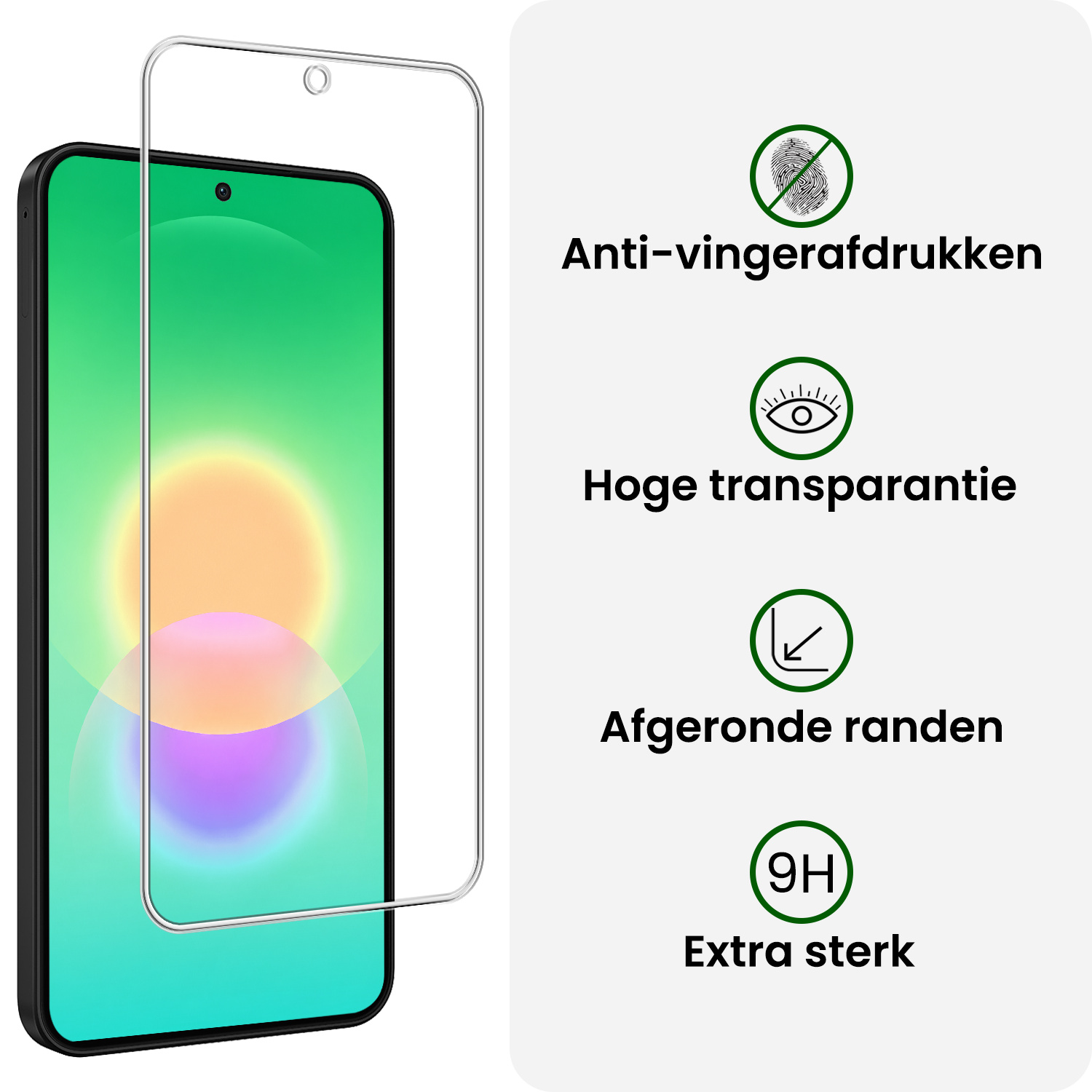 BASEY. BASEY. Samsung Galaxy A27 Hoesje Bookcase Met 2x Screenprotector - Zwart