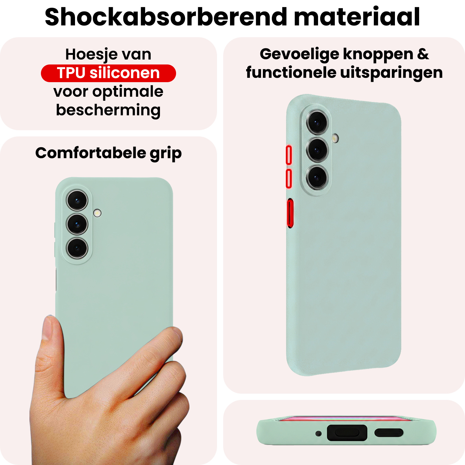 NoXx NoXx Samsung Galaxy A27 Hoesje Siliconen - Lichtblauw