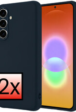 NoXx NoXx Samsung Galaxy A27 Hoesje Siliconen - Donkerblauw - 2 PACK