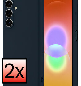 NoXx NoXx Samsung Galaxy A27 Hoesje Siliconen - Donkerblauw - 2 PACK