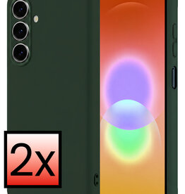 NoXx NoXx Samsung Galaxy A27 Hoesje Siliconen - Donkergroen - 2 PACK