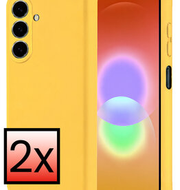 NoXx NoXx Samsung Galaxy A27 Hoesje Siliconen - Geel - 2 PACK