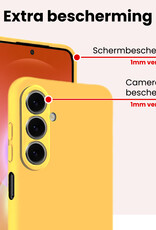 NoXx NoXx Samsung Galaxy A27 Hoesje Siliconen - Geel - 2 PACK