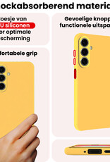 NoXx NoXx Samsung Galaxy A27 Hoesje Siliconen - Geel - 2 PACK