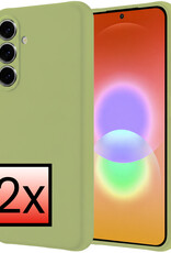 NoXx NoXx Samsung Galaxy A27 Hoesje Siliconen - Groen - 2 PACK