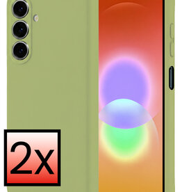 NoXx NoXx Samsung Galaxy A27 Hoesje Siliconen - Groen - 2 PACK