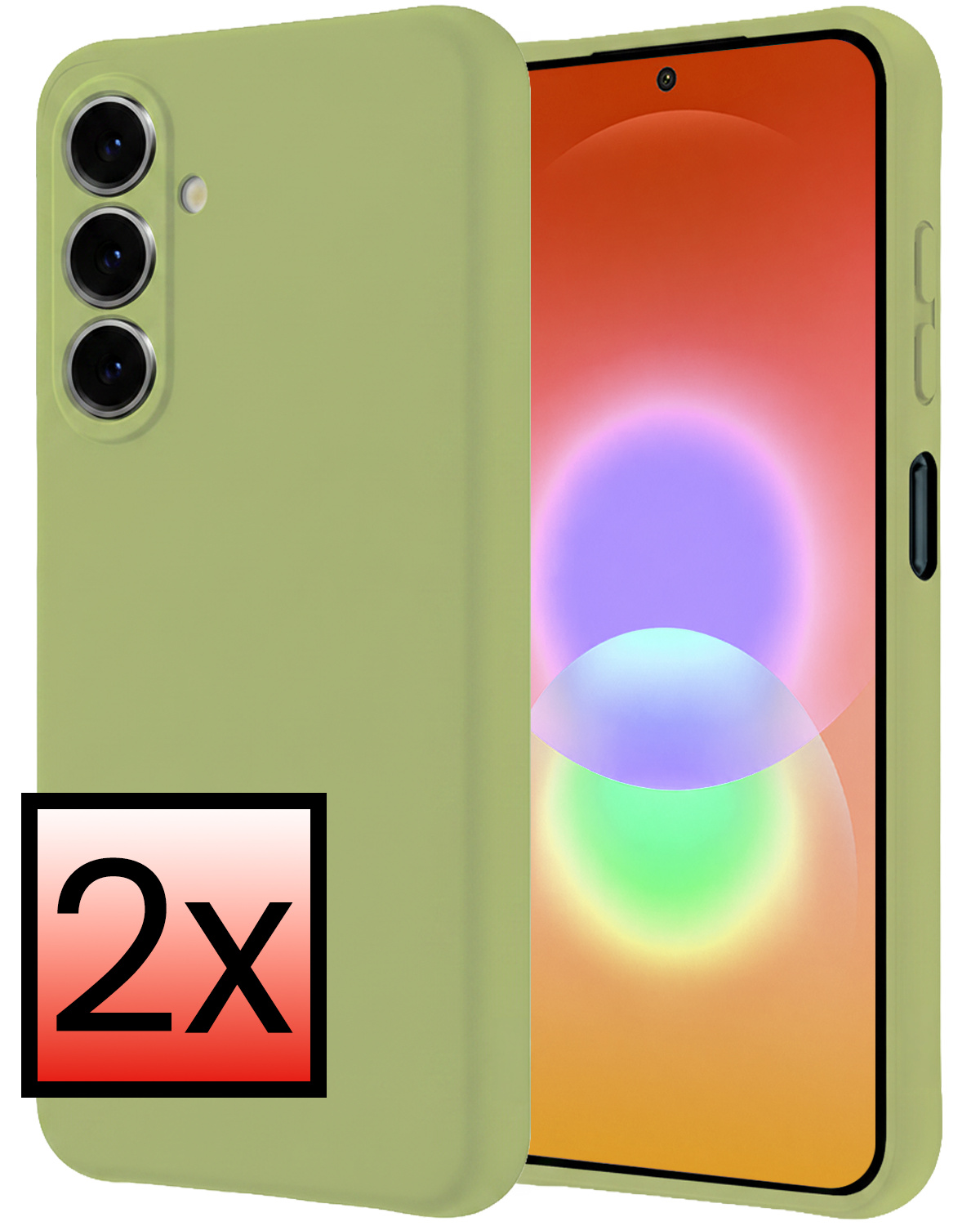 NoXx NoXx Samsung Galaxy A27 Hoesje Siliconen - Groen - 2 PACK