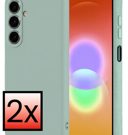 NoXx NoXx Samsung Galaxy A27 Hoesje Siliconen - Lichtblauw - 2 PACK