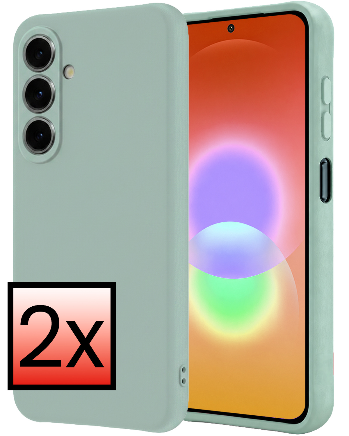 NoXx NoXx Samsung Galaxy A27 Hoesje Siliconen - Lichtblauw - 2 PACK
