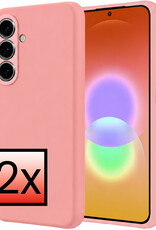NoXx NoXx Samsung Galaxy A27 Hoesje Siliconen - Lichtroze - 2 PACK