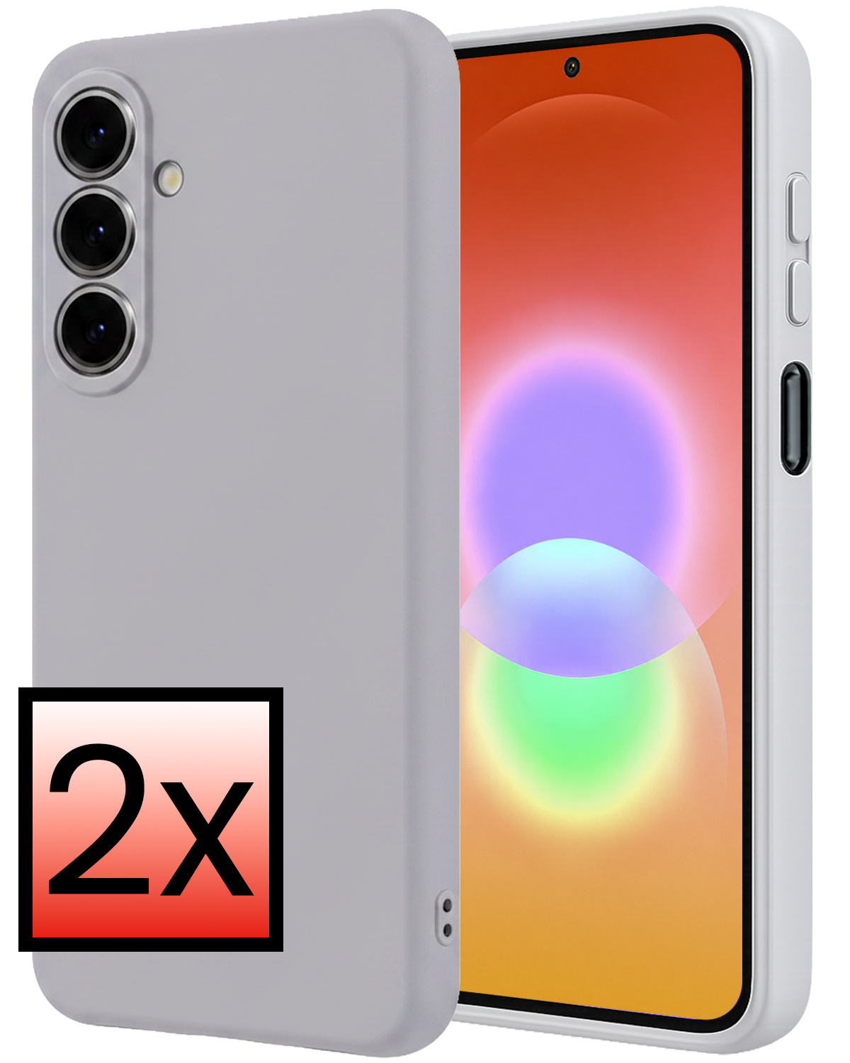 NoXx NoXx Samsung Galaxy A27 Hoesje Siliconen - Lila - 2 PACK
