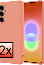 NoXx NoXx Samsung Galaxy A27 Hoesje Siliconen - Perzik - 2 PACK